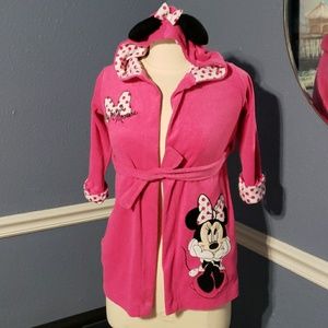 Girls Minnie Mouse Bath Robe
